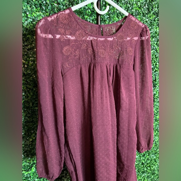 Abercrombie & Fitch Floral Embroidered Clipped Mini Dress - Picture 2 of 6